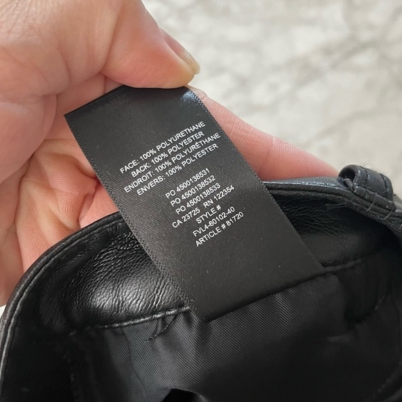 Aritzia Wilfred Melina Super High Rise Straight Leg Vegan Leather Pants - Picture 13 of 13